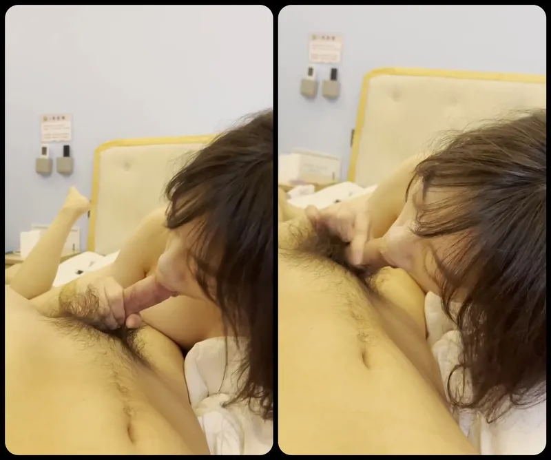 Em gái ngoan bú láp củ khoải bự của anh